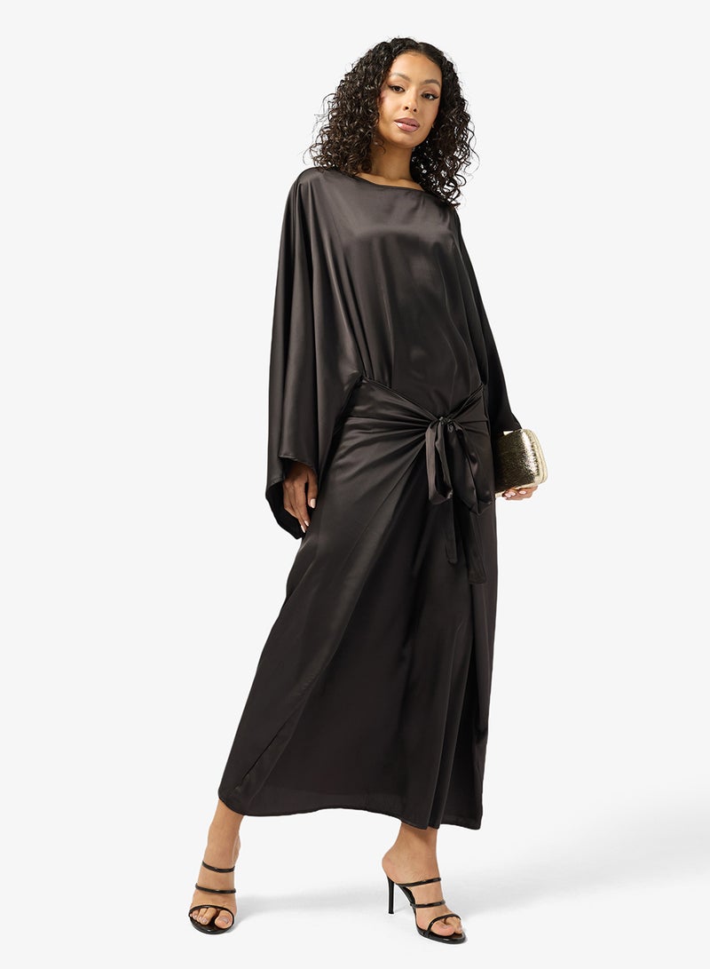 Ginger Draped Cape Top & Maxi Skirt Coord Set - Image 1